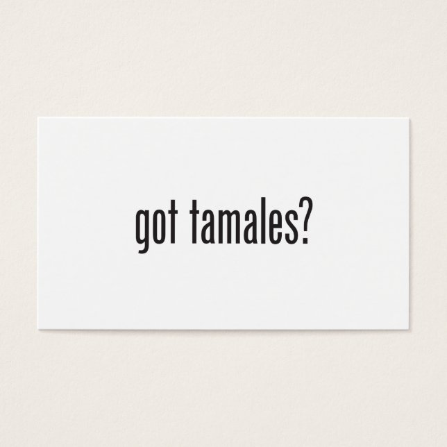 Tengo tamales (Frente)