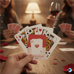Tengo tanta suerte de tenerte Cartas de Poker Clás