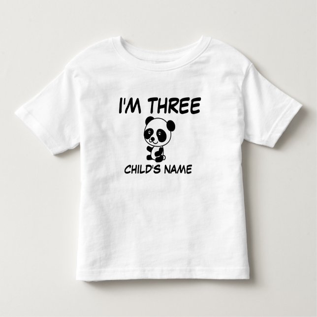 Tengo TRES (3 AÑOS) camisetas personalizadas (Anverso)