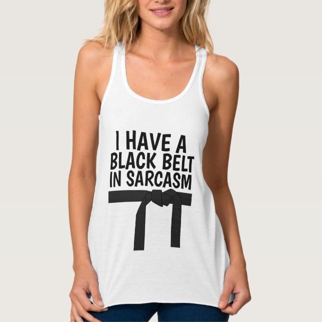 TENGO UN CINTURÓN NEGRO EN LAS Camisetas DE LAS DA (Anverso)