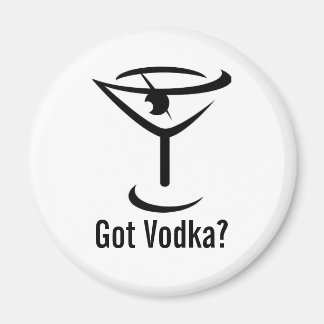 Tengo un imán redondo de vodka