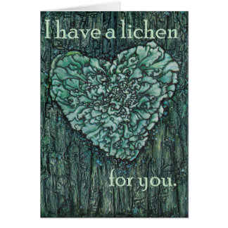 Tengo un liquen para usted