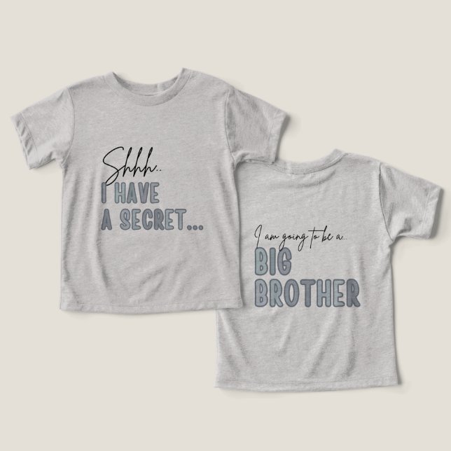 Tengo un Secreto, Ascendido a Hermano Mayor (Diseño Anverso y Reverso)