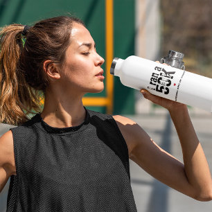 Tengo una divertida botella de agua de la carrera 