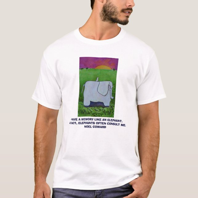TENGO una MEMORIA COMO un ELEFANTE - camiseta (Anverso)