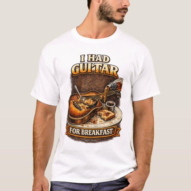 Tenía camiseta de guitarra para desayunar (Anverso)