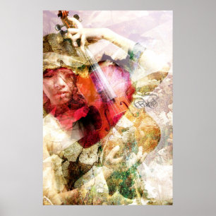 Tenía no creído (el poster del arte del violín)