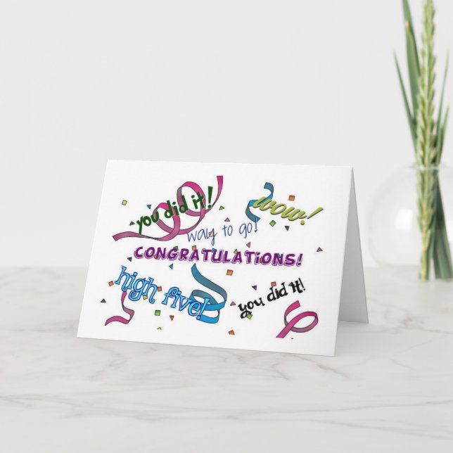 **TENÍA UN BEBÉ** **FELICITACIONES** Tarjeta (Anverso)