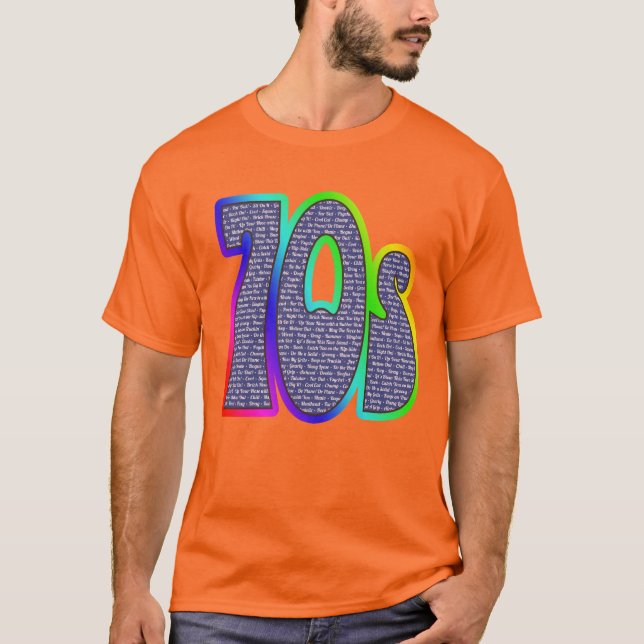 ¡teñido anudado del eslogan 70s! Camisa (Anverso)