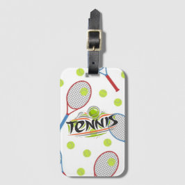 ¿Tenis alguien? Etiqueta para maletas