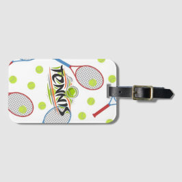 ¿Tenis alguien? Etiqueta para maletas