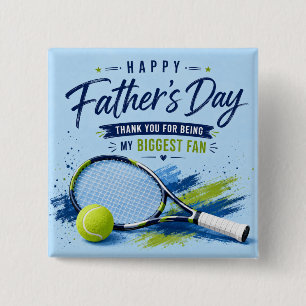Tenis botón del Día del Padre para papá Raqueta y 
