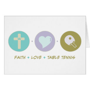 Tenis de mesa del amor de la fe