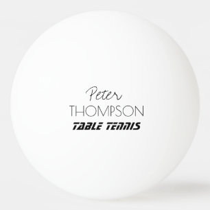 tenis de mesa monograma bola blanca