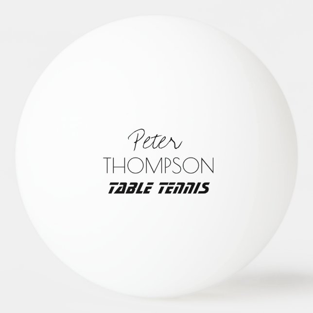 tenis de mesa monograma bola blanca (Anverso)