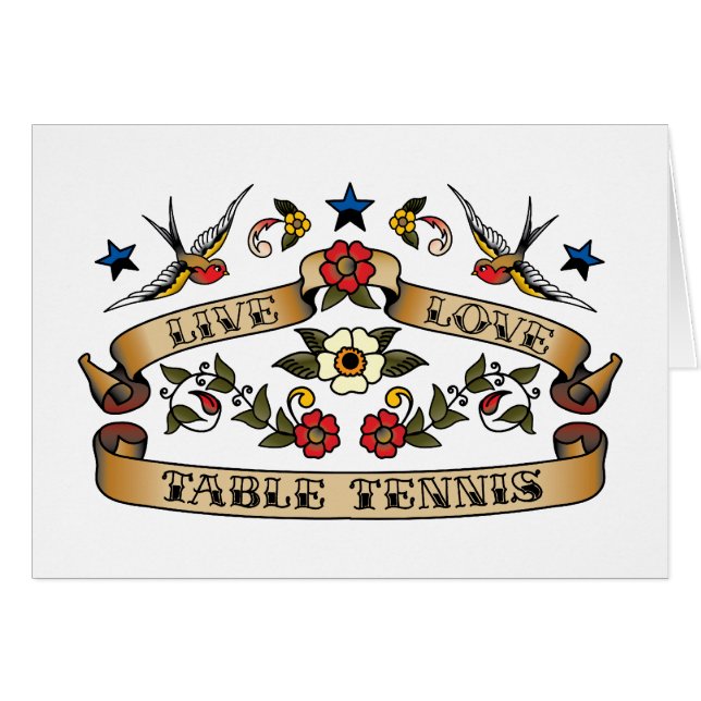 Tenis de mesa vivos del amor (Anverso (Horizontal))