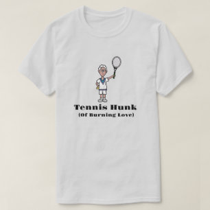 Tenis de pelo gris hunk camiseta