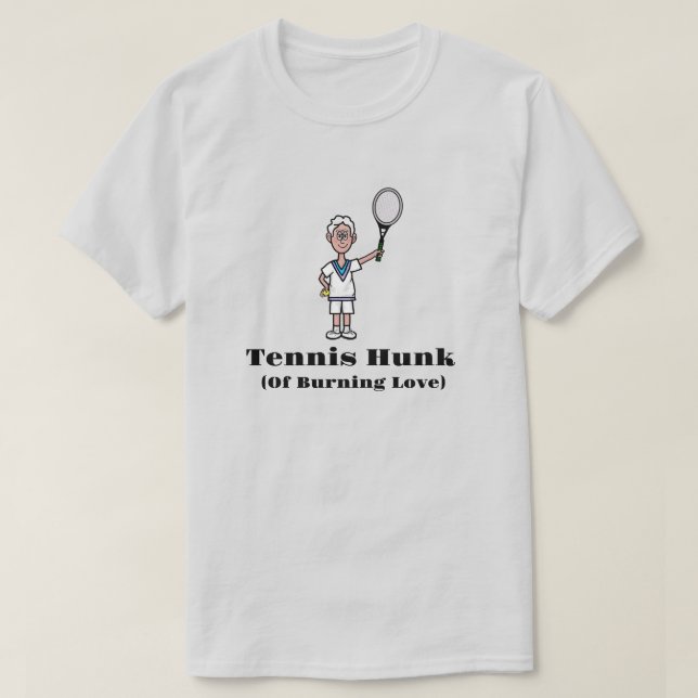 Tenis de pelo gris hunk camiseta (Diseño del anverso)