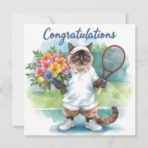 Tenis Felicitaciones con flores en mano