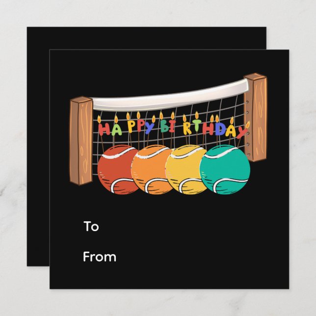 Tenis Feliz cumpleaños con baile en la cancha (Anverso / Reverso)