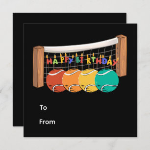 Tenis Feliz cumpleaños con baile en la cancha