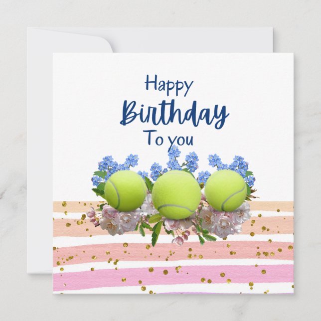Tenis Feliz cumpleaños con flores (Anverso)