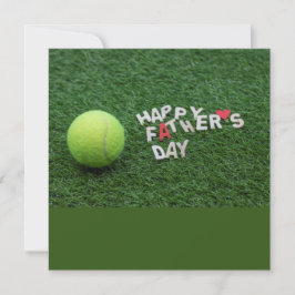Tenis Feliz Día del Padre con tarjeta de pelota de