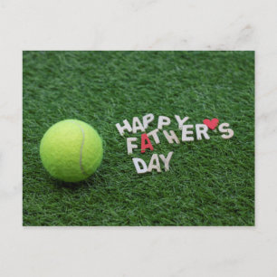 Tenis Feliz Día del Padre con tarjeta de pelota de