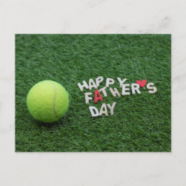 Tenis Feliz Día del Padre con tarjeta de pelota de