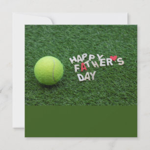 Tenis Feliz Día del Padre con una tarjeta de tenis