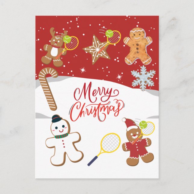 Tenis Feliz Navidad con pan de jengibre (Anverso)