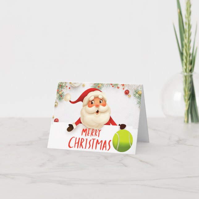 Tenis Feliz Navidad con pelota de tenis (Anverso)