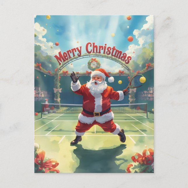 Tenis Feliz Navidad con Santa Claus (Anverso)