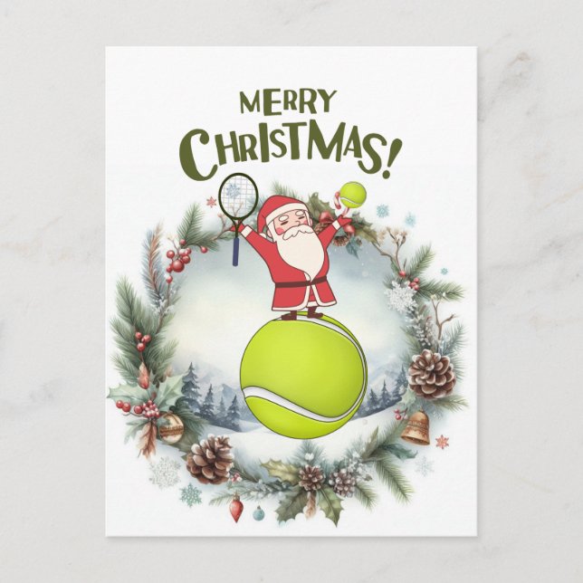 Tenis Feliz Navidad con Santa Claus (Anverso)