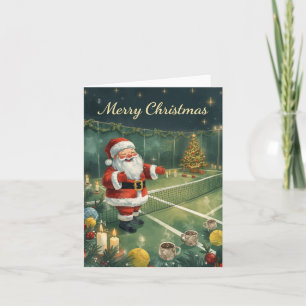 Tenis Feliz Navidad Santa Claus en la cancha