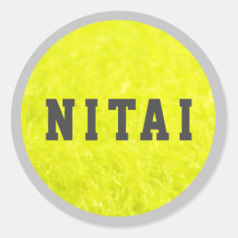 Tenis Fuzzies Pegatina o Sello para sobres