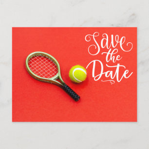 Tenis Guardar la fecha para la invitación de fiest