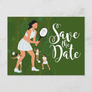 Tenis Guardar la tarjeta de invitación de fecha