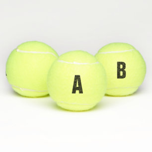 Tenis Letra de encargo del monograma, número, pelotas d