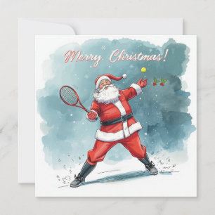 Tenis Navidad con Santa en la cancha 