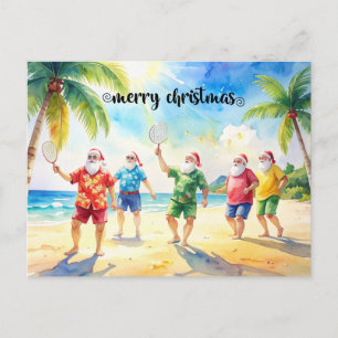Tenis Navidad Verano con Papá Noel en la playa