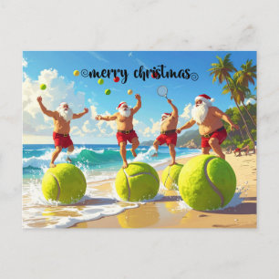 Tenis Navidad Verano con Papá Noel en la playa 