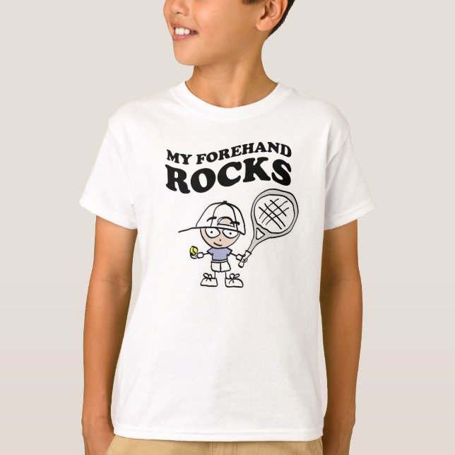 Tenis para camisetas para niños con lemas gracioso (Anverso)