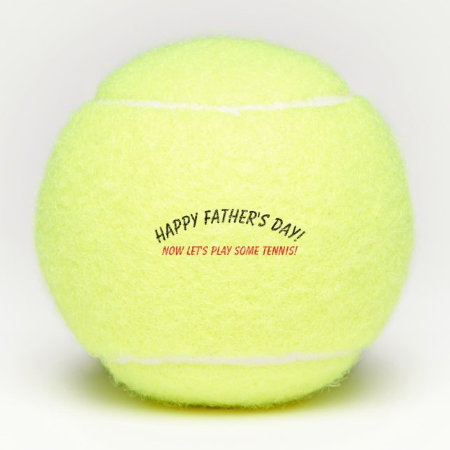 Tenis Pelotas de tenis: ¡El día de padre feliz! (Anverso)
