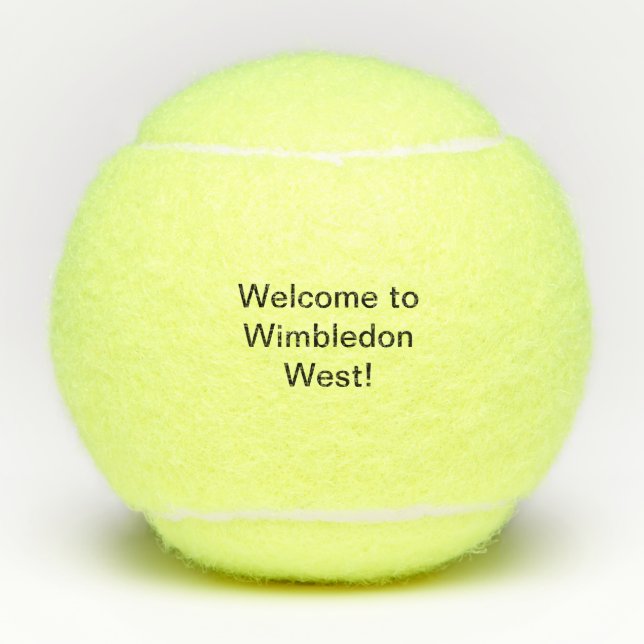 Tenis "Recepción a Wimbledon del oeste!" Pelotas de (Anverso)