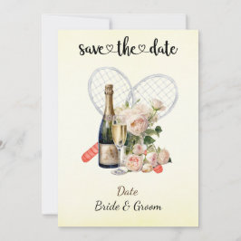 Tenis Salven la fecha Invitación a la fiesta de bo