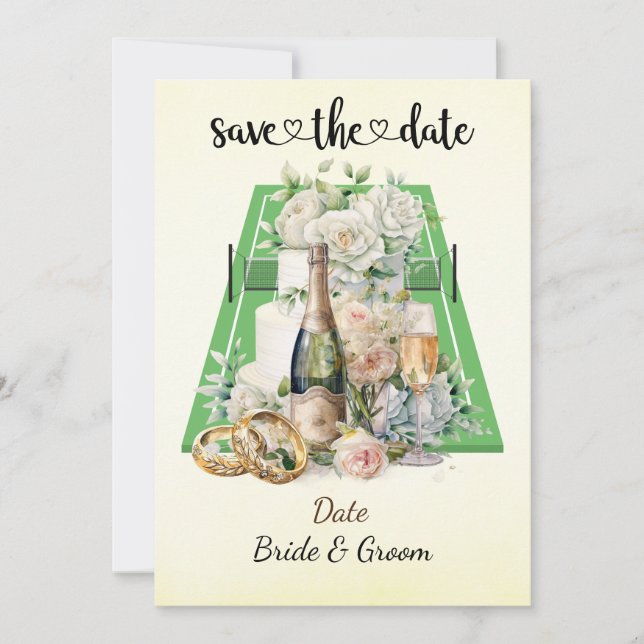 Tenis Salven la fecha Invitación a la fiesta de bo (Anverso)