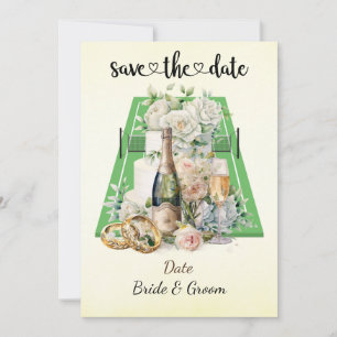 Tenis Salven la fecha Invitación a la fiesta de bo