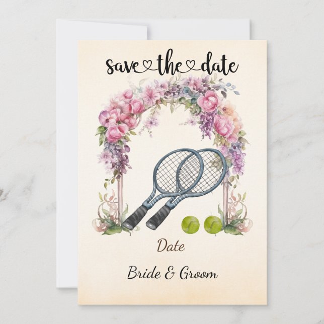 Tenis Salven la fecha Invitación a la fiesta de bo (Anverso)