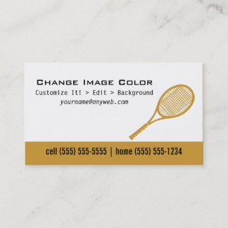 Tenis - tarjeta de visita personal